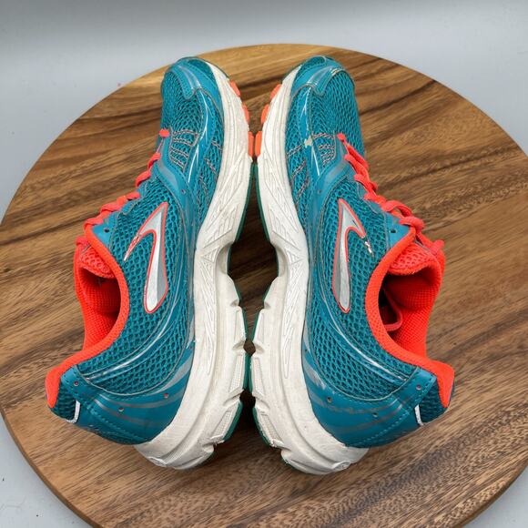 Brooks Launch Shoes Womens Size 9 B Teal Orange Running Comfort Walking Sneakers - Picture 6 of 8